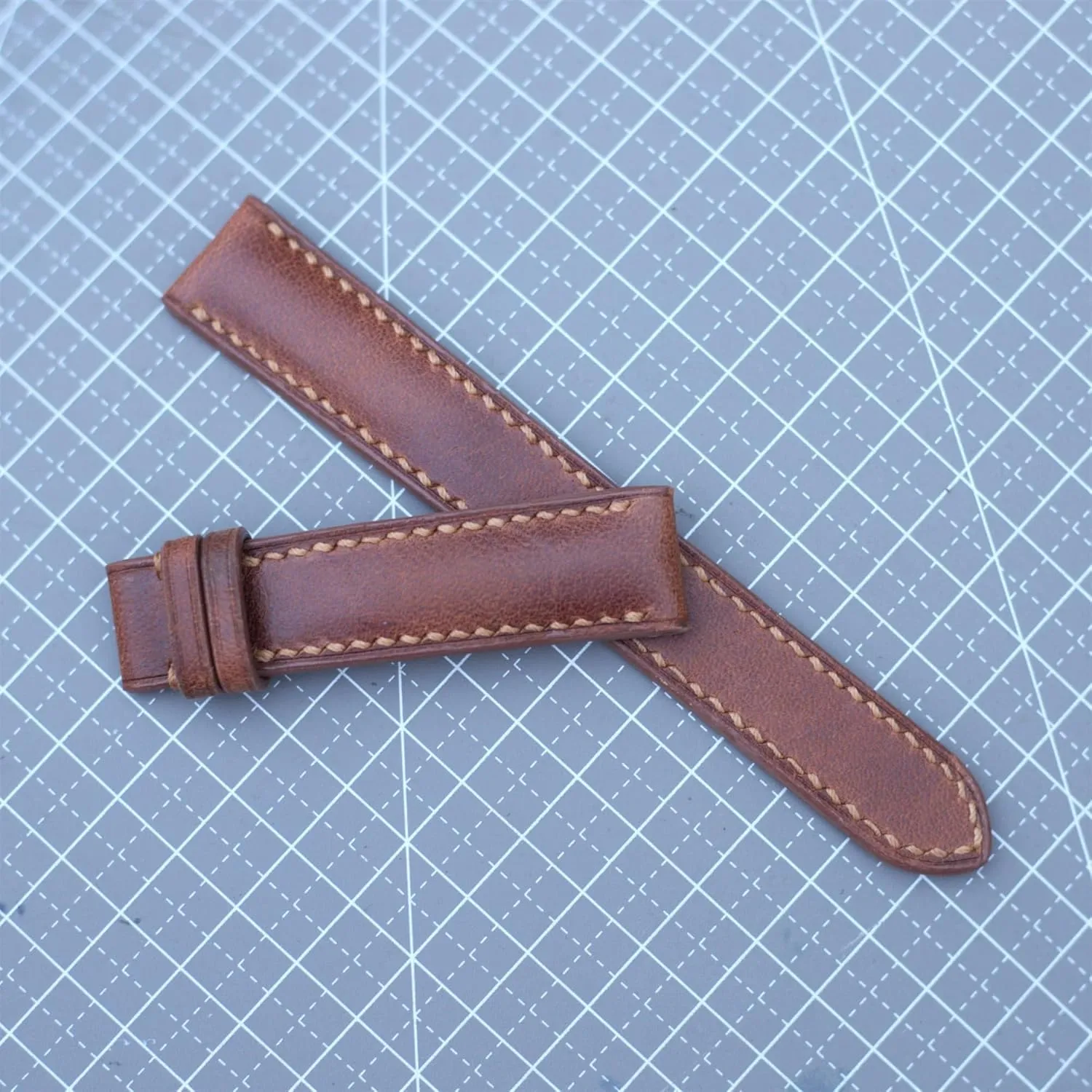custom watch straps, handmade strap 10mm-24mm (With Steel Folding Clasp, 17mm) predator base Yale Cow watch band brown leather strap watch 22mm watch band 