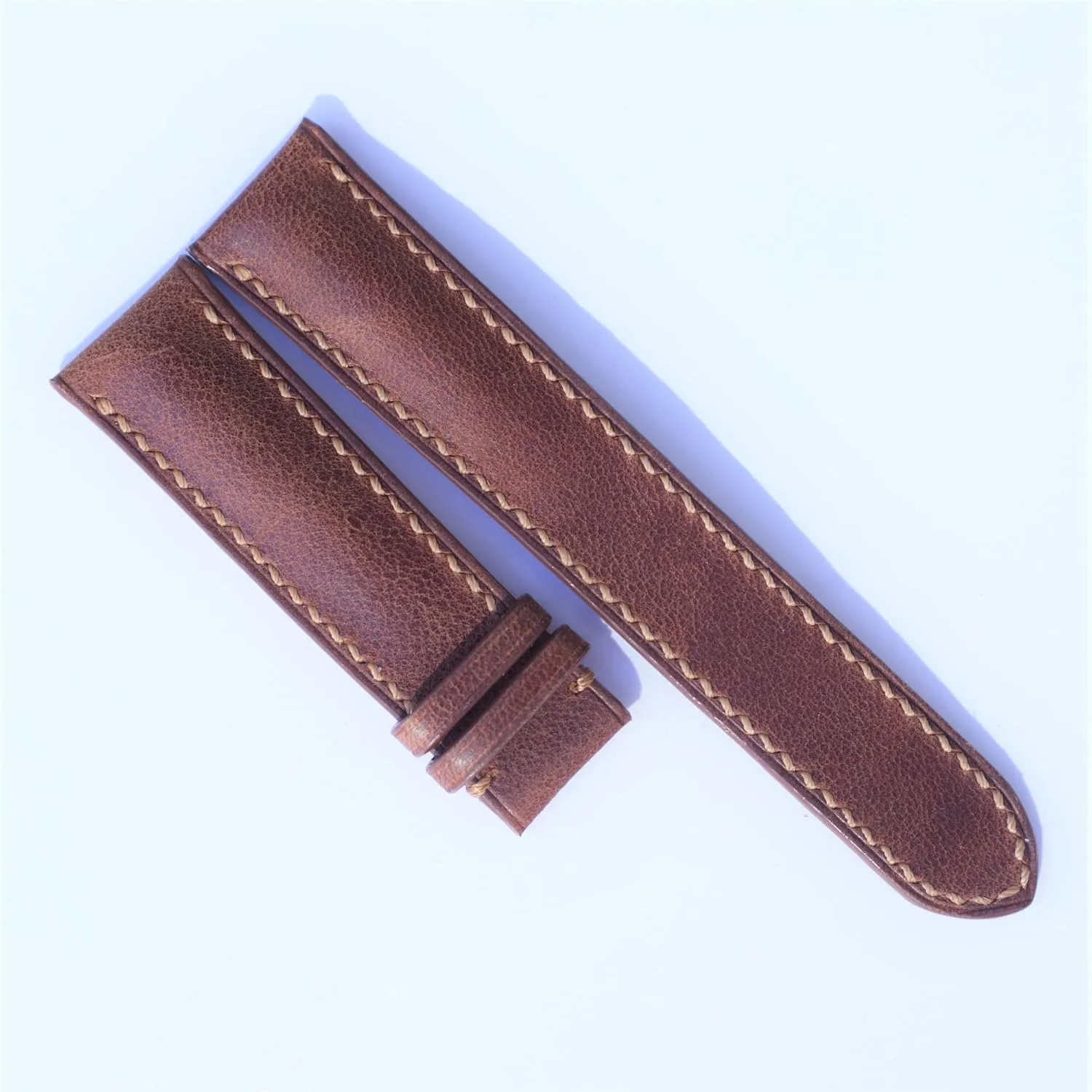 custom watch straps, handmade strap 10mm-24mm (With Steel Folding Clasp, 17mm) predator base Yale Cow watch band brown leather strap watch 22mm watch band 