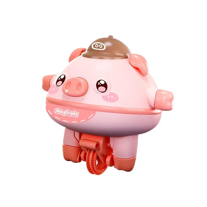 Cute Tumbler Balance Pig Unicycle Self-balancing Car Tightrope Electric Puzzle Rotating Toy Anti Gravity Balance Robot