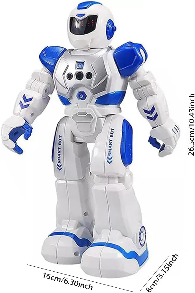 Dancing Smart Robot (826 junction locomotor lien vary stylized Blue) SAYZON Intelligent Remote Control Robot for Kids Gesture Sensing RC Toy with Remote Controller Walking 