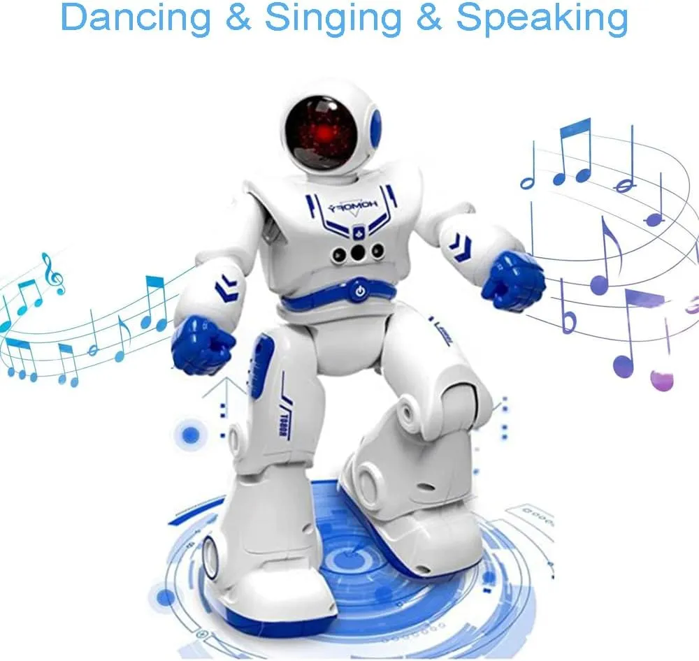Dancing Smart Robot (826 junction locomotor lien vary stylized Blue) SAYZON Intelligent Remote Control Robot for Kids Gesture Sensing RC Toy with Remote Controller Walking 