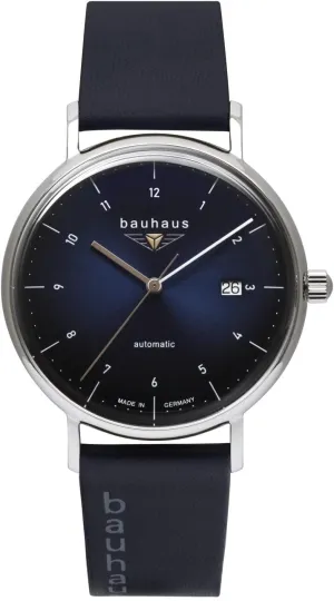 Date and Leather Strap, Blue, OneSize, Classic onetime sake Men's Automatic Watch 2152 with 