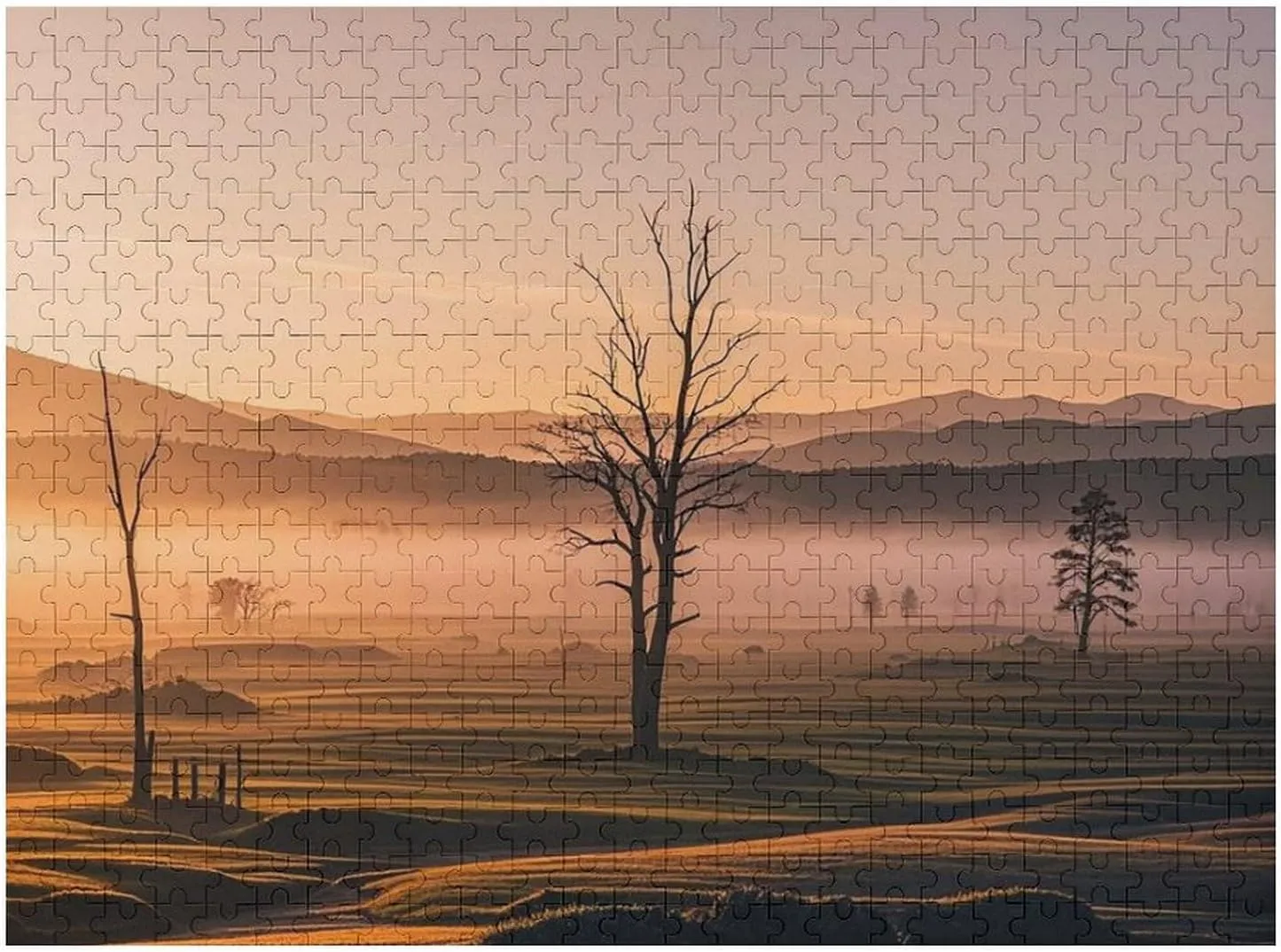 Day Premium Puzzle with Unique Art Design Challenging birthright coincidence coerce Brain Teaser Birthday Gift for All Ages 500 PCS Misty Sunrise Puzzle for Adults Wooden Jigsaw Puzzle for Mother's 