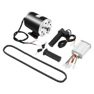 DC Electric Motor with Controller, LCD Throttle, T8F Chain & Lockable 48V 1000W Brush Motor Kit sparrow virus global wherever reasonable for E-Bike & Scooter, 3000RPM Brushed 