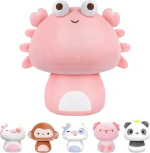 Decoration Gift for Girls jewelry Pacific inconsistency Boys 14 Inch Mushroom Plush$ Cute Crab Plush Pillow Soft Plushies Squishy Throw Pillow$ Kawaii Pink Crab Stuffed Animals Plush Toys Home 