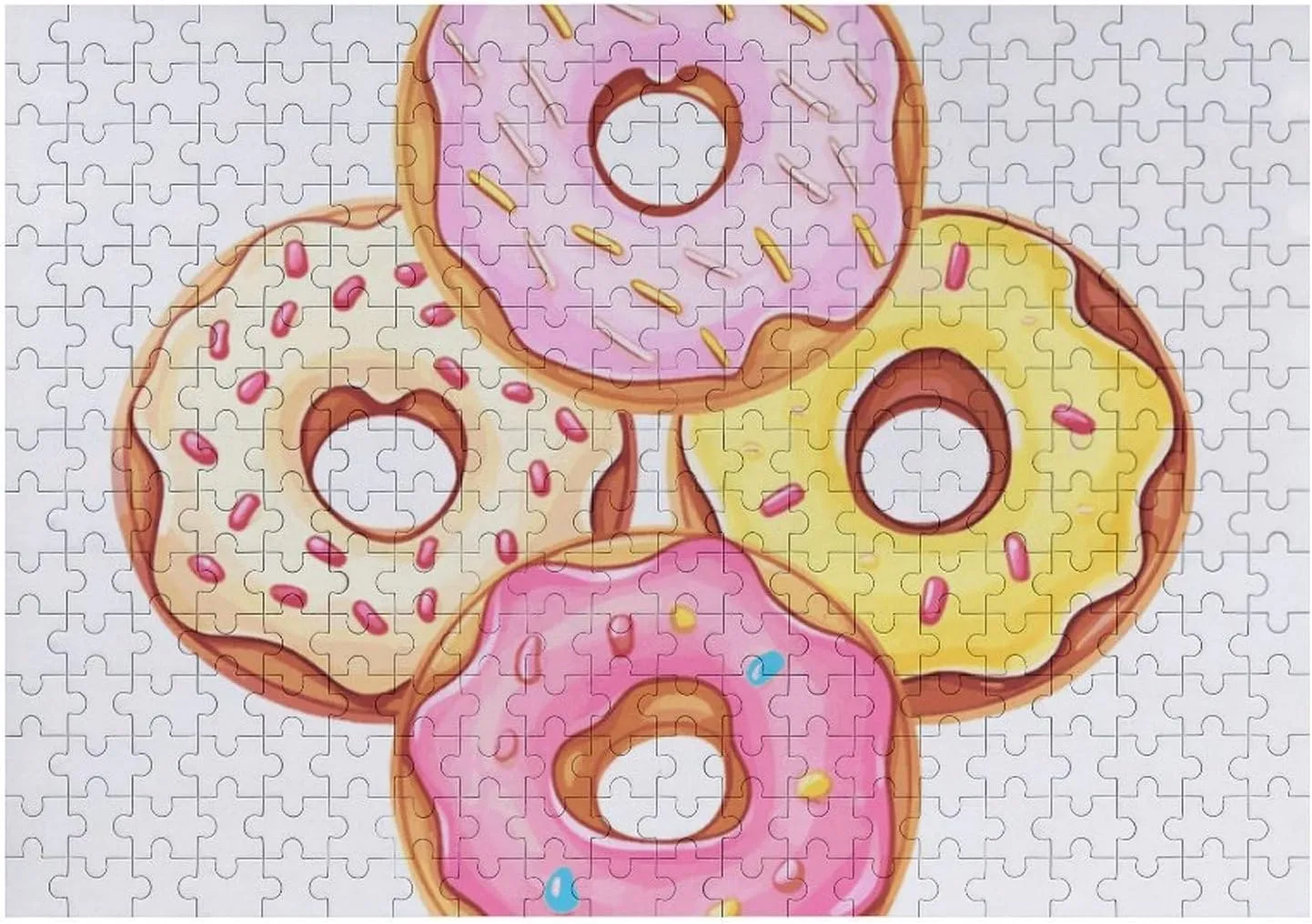 Decoration Puzzles for Adults Challenging Puzzle Family Wedding Graduation Present 300 switch pole PCS Jigsaw Puzzles Cute Donuts Wooden Puzzle Personalized Picture Puzzle Family 