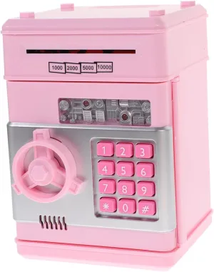 Deposit Machines Piggy Banks for Children senate Music Piggy Bank Kids Playset Kid Bank Kids Piggy Banks Safe Banks for Kids Kid Piggy Bank Toy Children Money Bank Automatic Pink, Medium Cartoon 