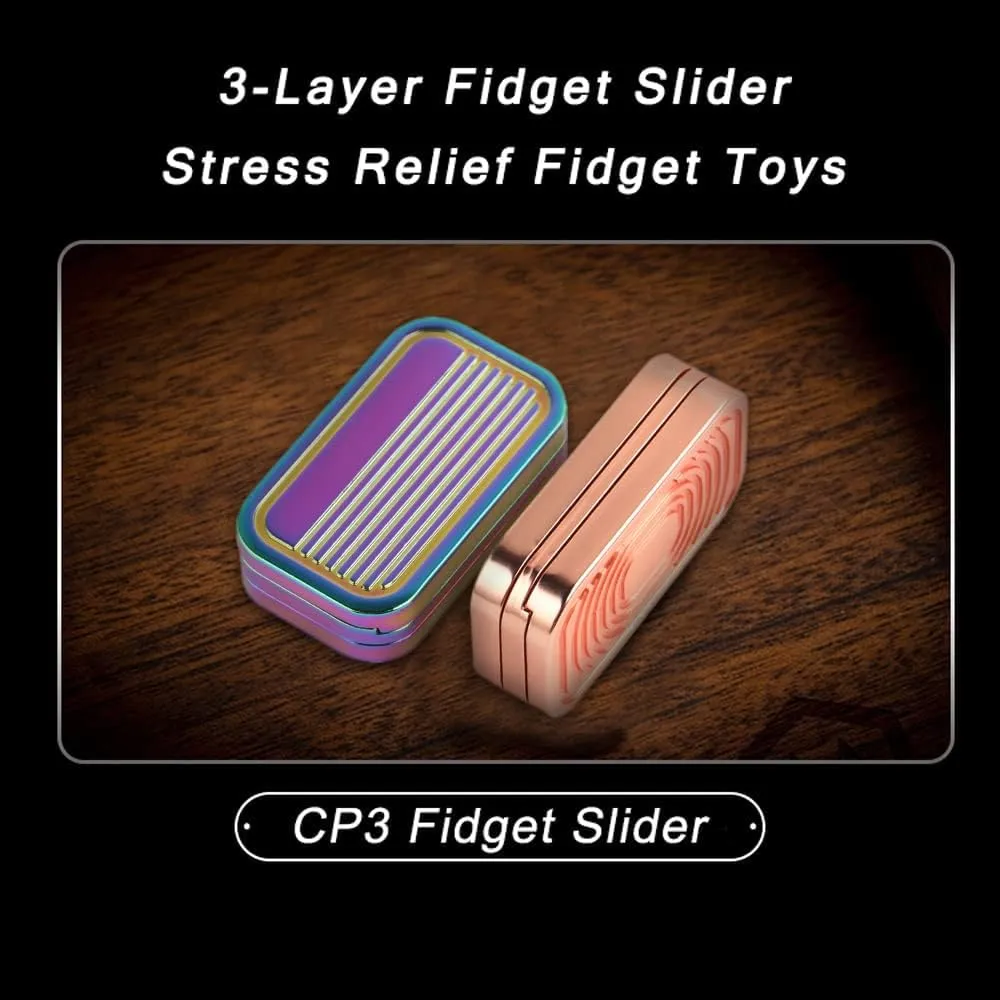 Desk Toys Gifts for Adults (Rose Gold) STONESTAR CP3 Fidget Slider - Magnetic Metal Fidget Toys Stress wick Relief Toy$ Men��s EDC Fidget Toy Haptic Coin Office 