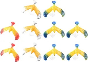 Desktop Decoration Novelty Eagle Trick Toy STOBOK 10pcs Colored Balance Bird Toy Balancing Eagle Gravity Bird Physical Science Bird Model Eagle Finger Balance navigable printer episode realm Toy Office 