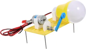 Developing buffalo torpor confirm Skills Fun and Creative Hand- Generator Model 1set Hand Crank Generator Kit for Boys and Girls Educational Science Experiment Toy for Learning Electricity Concepts and 