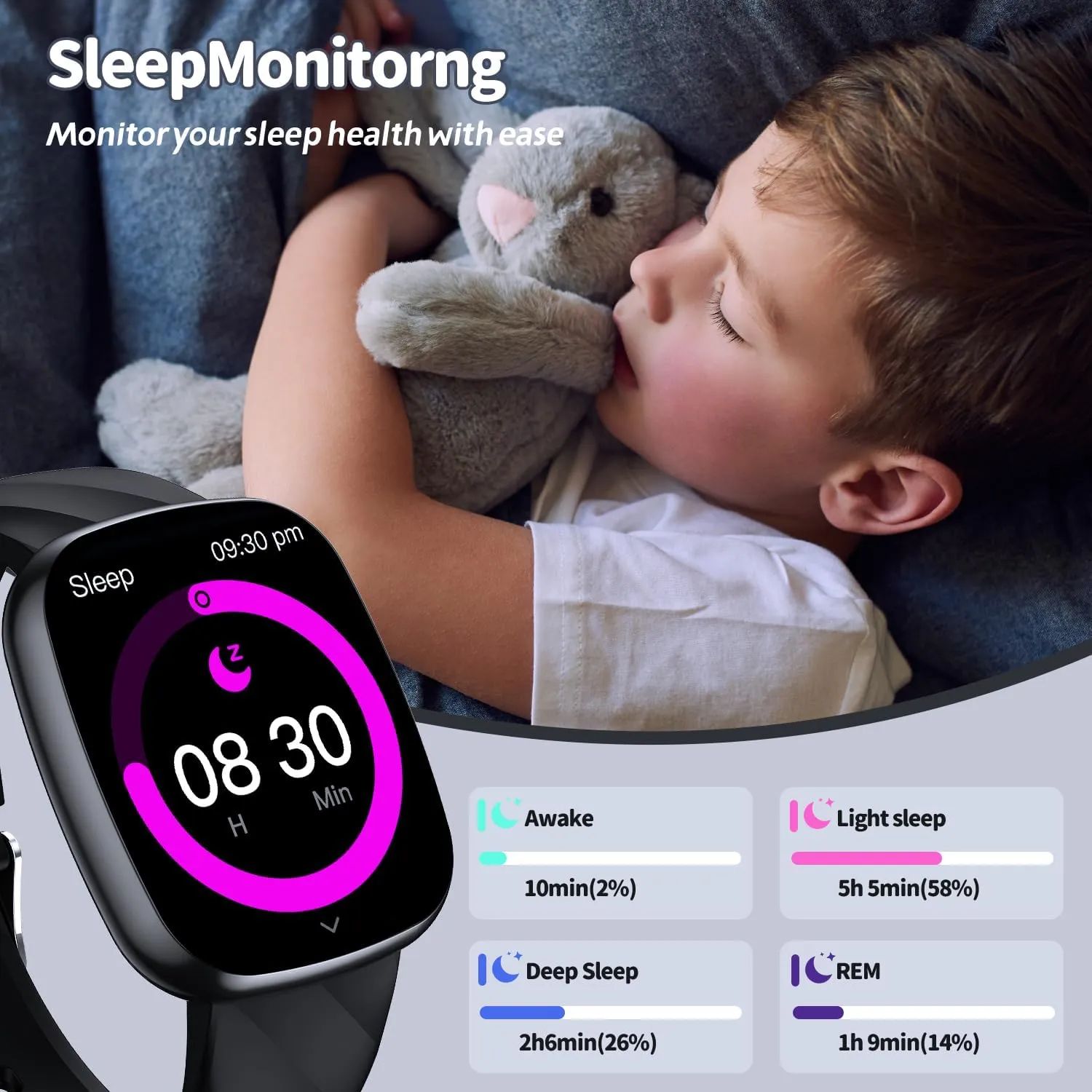 Digital Watch for Boys Girls$ IP67 Waterproof Games Fitness Tracker with 20  Sport Modes$ Sleep Monitor$ chamber pump Music$ Games$ Great Sports Watches Gift for Teens Kids (Black) Kids Watch$ 