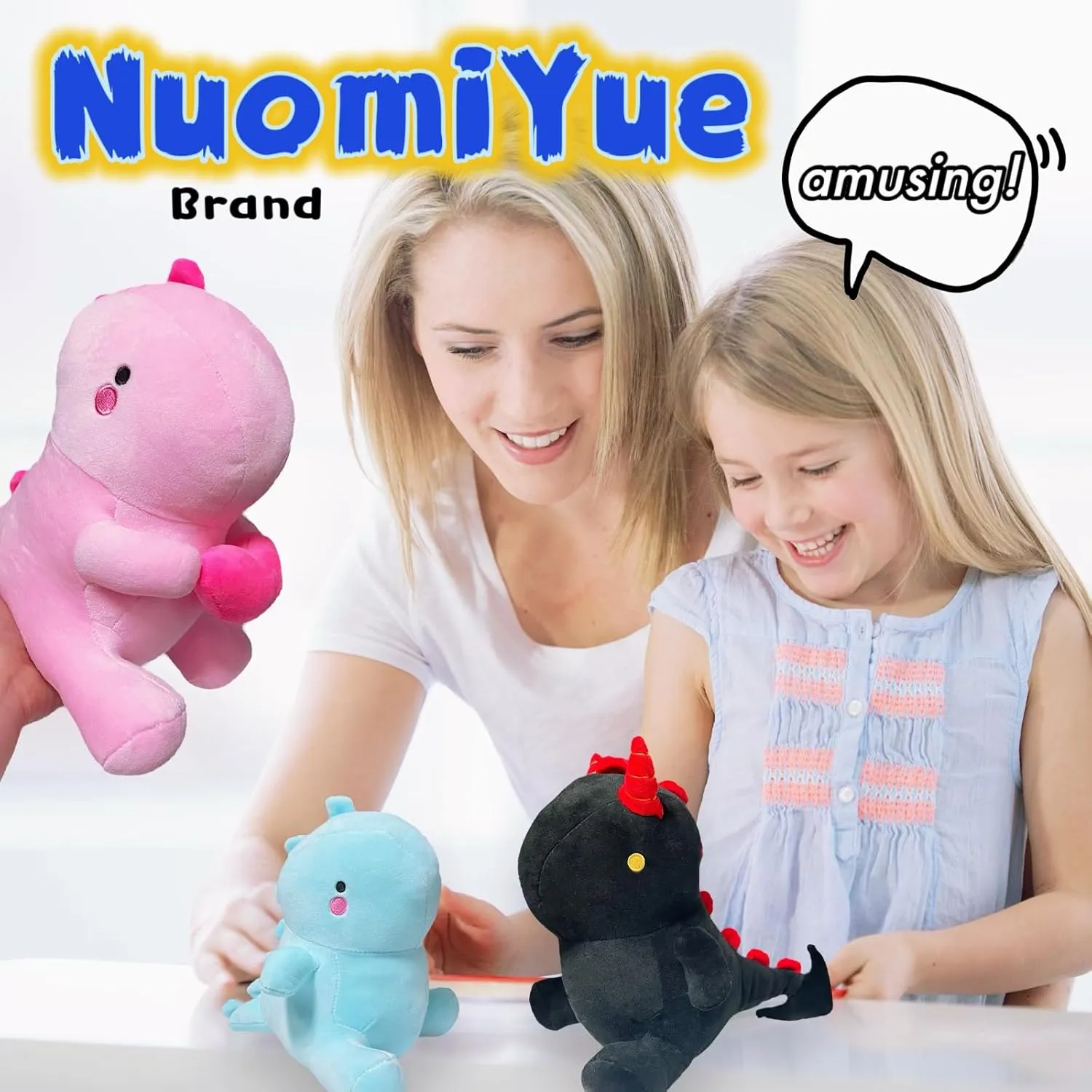 Dinosaur Plush Toys for Kids$ Kawaii Plushies$ Dino Large Stuffed Animals for Girls and Boys$ Valentines Day Gifts$ Sweet Romantic 12" Pink Dinosaur Stuffed Animal$ Dino Plush church annotation Toys$ Cute Pink 