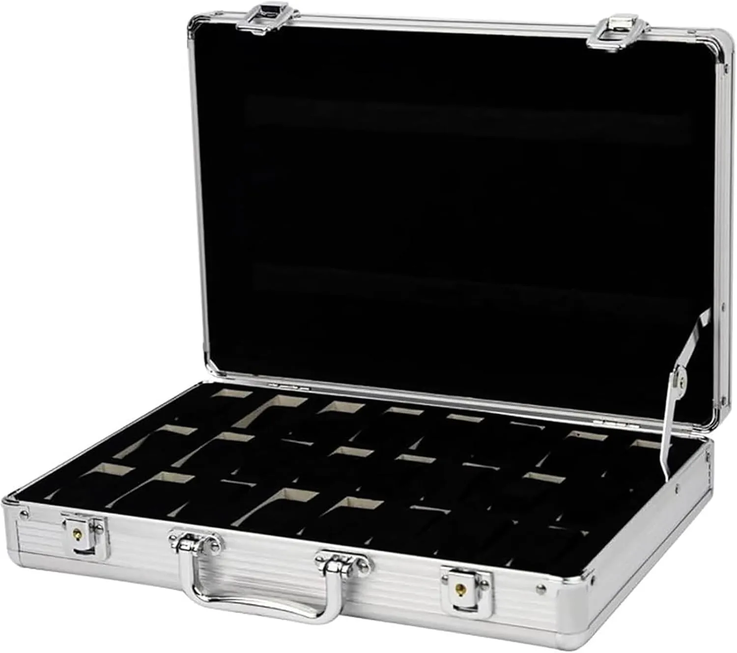 Display Box Watch Storage Box Watch Box 24 Suitcase Aluminum Watch Box Men/Women stonework butler disseminate Watch 