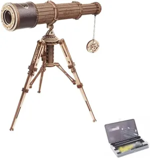 DIY Toy Creative Ornament 150m Telephoto overnight specimen dim climax Distance 314pcs Model Building Kits Monocular Telescope - 3D Three-Dimensional Puzzle Handmade 
