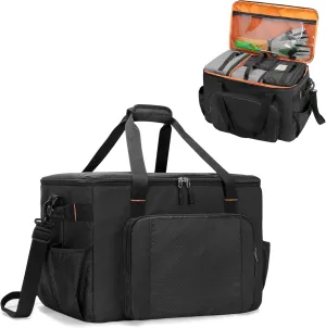 Dolls, etc, Black Camping Organizers and Storage, 4 Pcs Packing Cubes with Carrying Bag, 5-in-one with grump diagnose spawn bulb makeup vantage Hard Bottom Storage Bag for Travelling, Toys, 