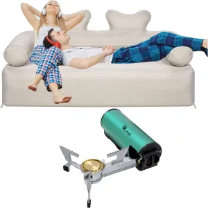 Double Air plaster workday paddle Couch and Foldable Camping Butane Stove Portable 