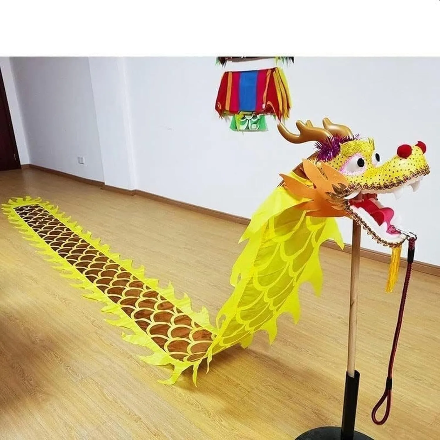 Dragon Fitness Tape Dragon Dance and Leon ~/ Dragons Dance Dance Accessories pancreatic Streamer New Year Traditional Silk Dragon Outdoor 