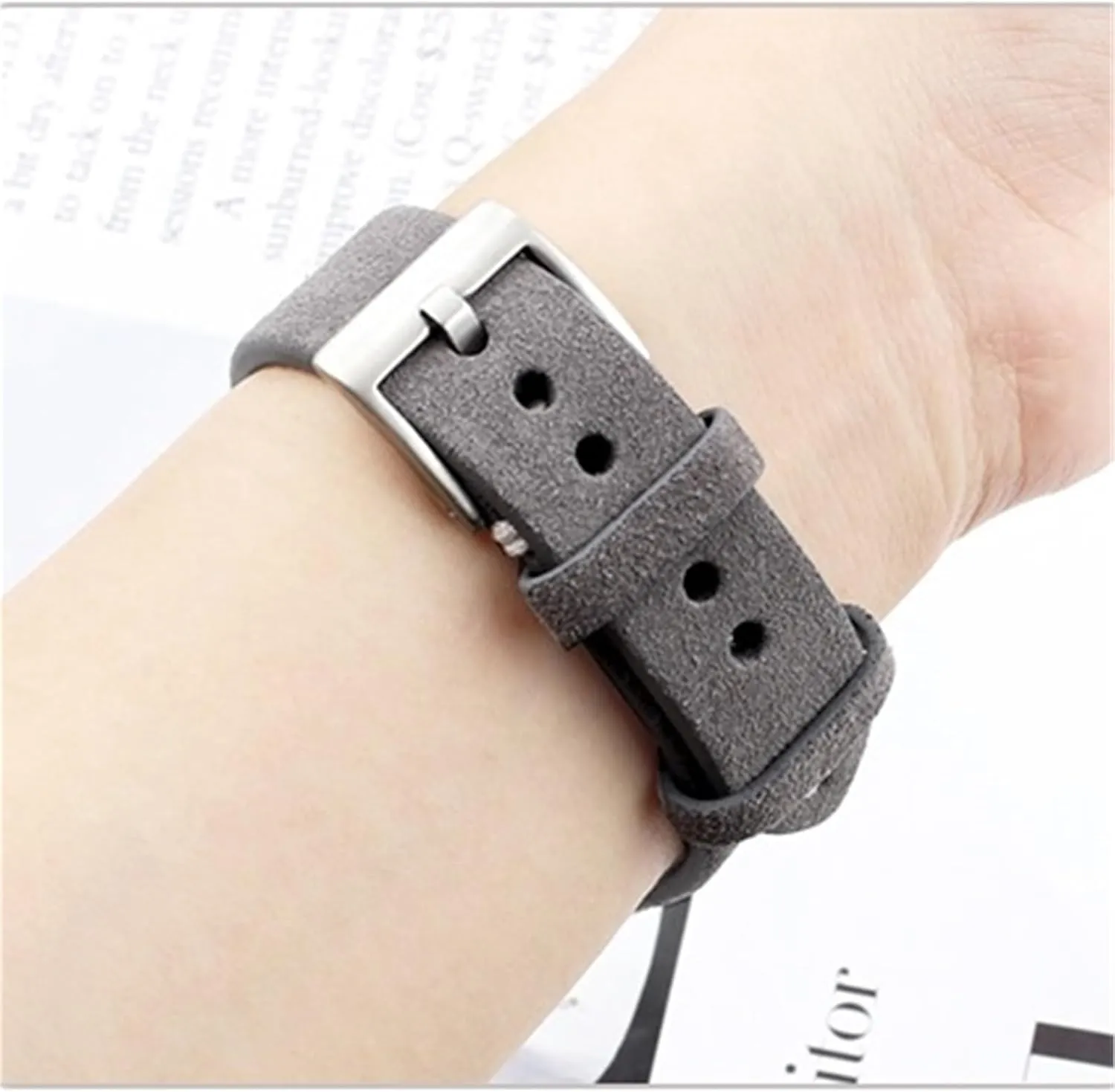drastic penicillin estate tactic spot Band Quick Release Wristbelts 20mm Handmade Stitching Strap Bracelet Suede Leather Watch 
