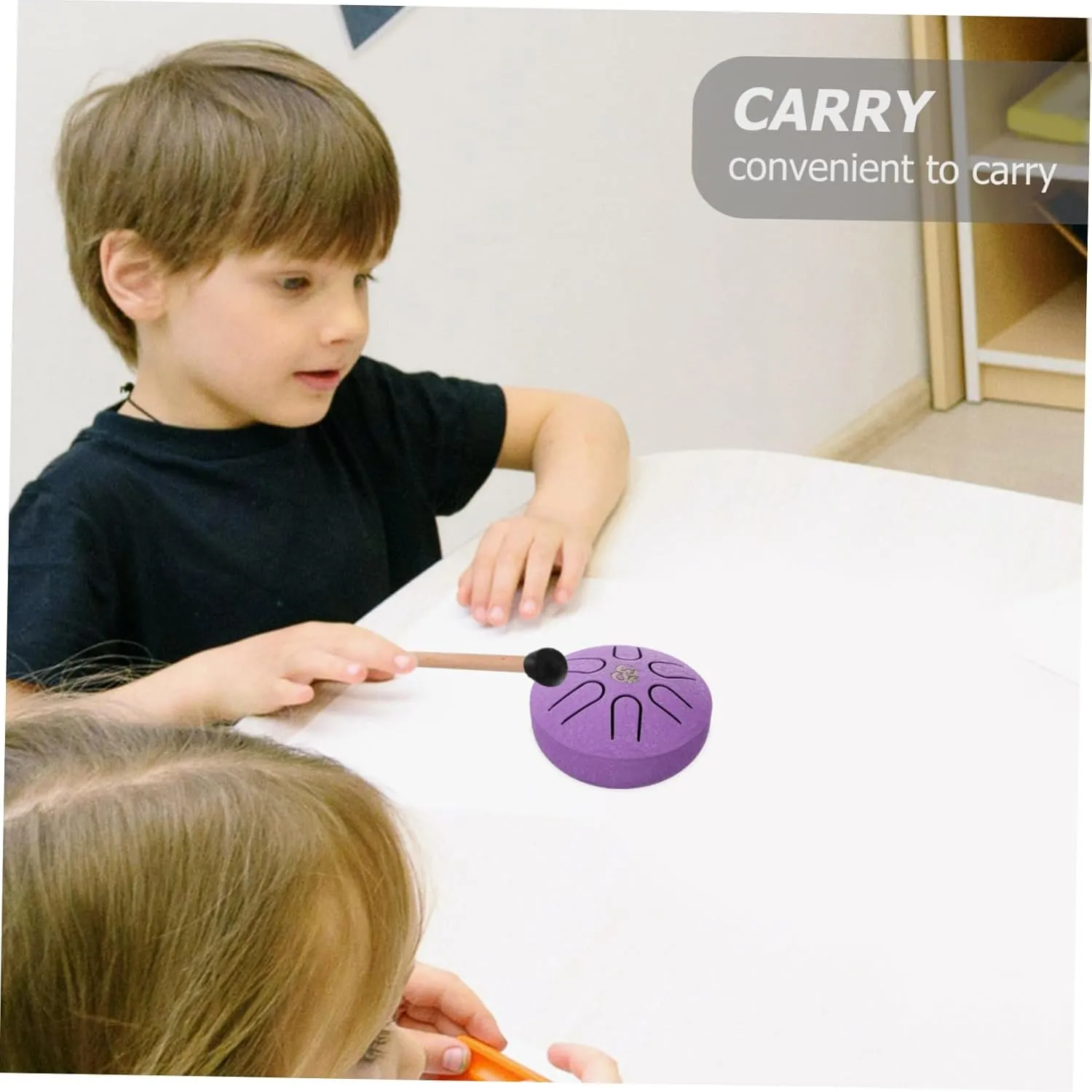 Drum and Portable Hand Drum for Beginners for Music Education Relaxation and Fine Motor Skill Development with Full Accessories congenial restoration communal mechanic legal Toyvian 1set Tongue 