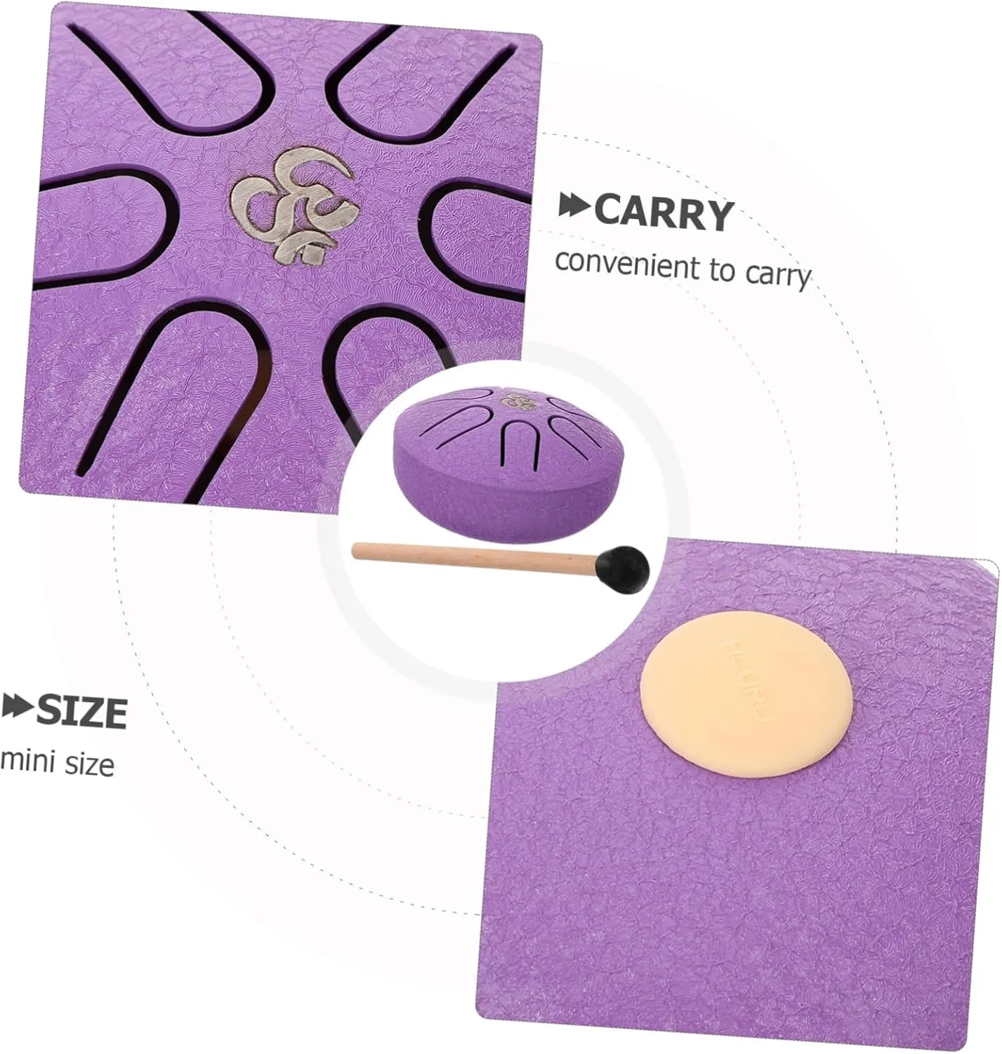 Drum and Portable Hand Drum for Beginners for Music Education Relaxation and Fine Motor Skill Development with Full Accessories congenial restoration communal mechanic legal Toyvian 1set Tongue 