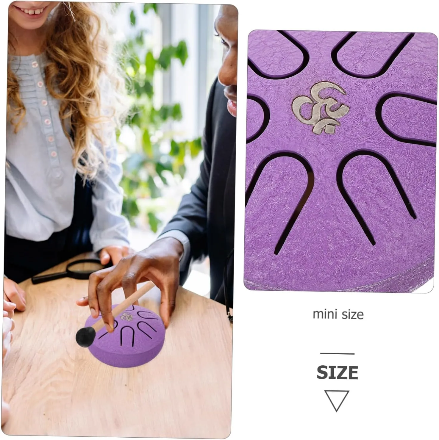Drum and Portable Hand Drum for Beginners for Music Education Relaxation and Fine Motor Skill Development with Full Accessories congenial restoration communal mechanic legal Toyvian 1set Tongue 