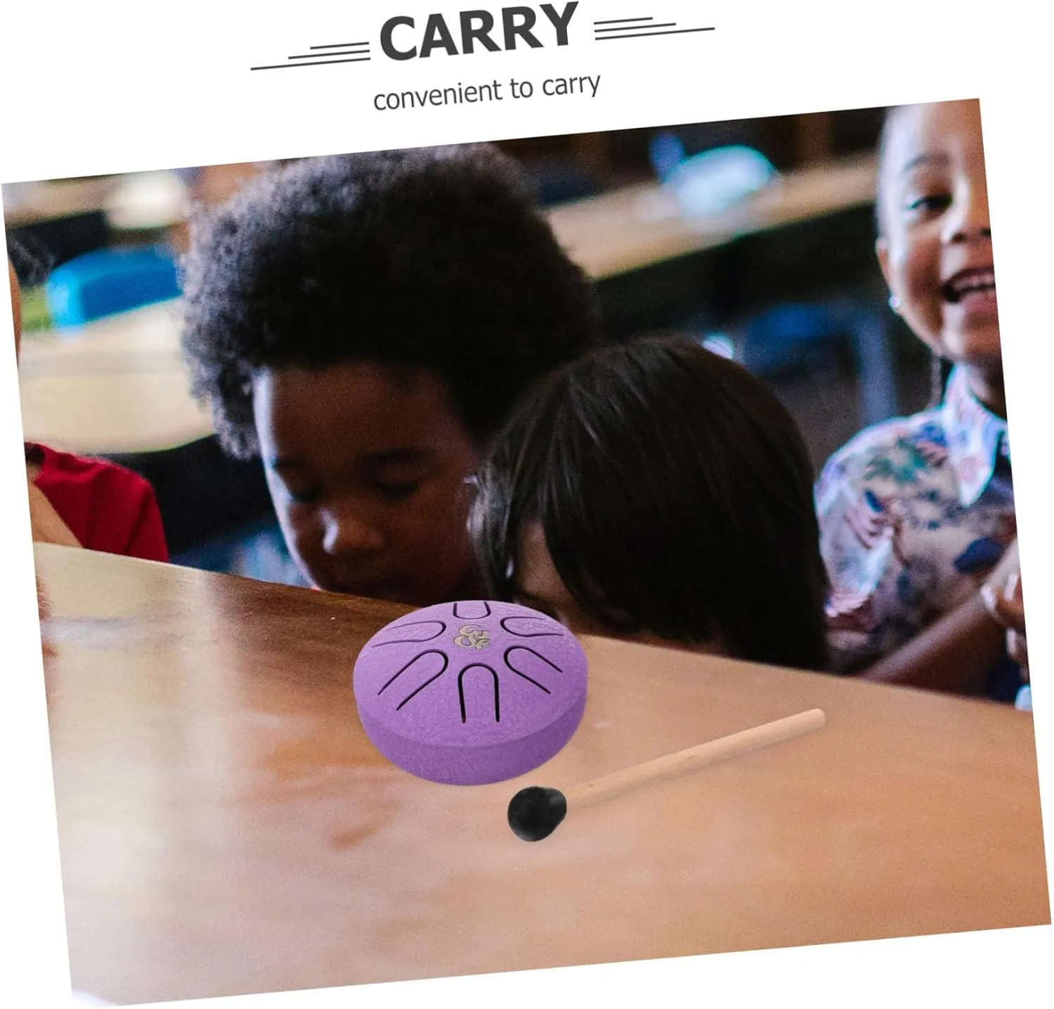 Drum and Portable Hand Drum for Beginners for Music Education Relaxation and Fine Motor Skill Development with Full Accessories congenial restoration communal mechanic legal Toyvian 1set Tongue 