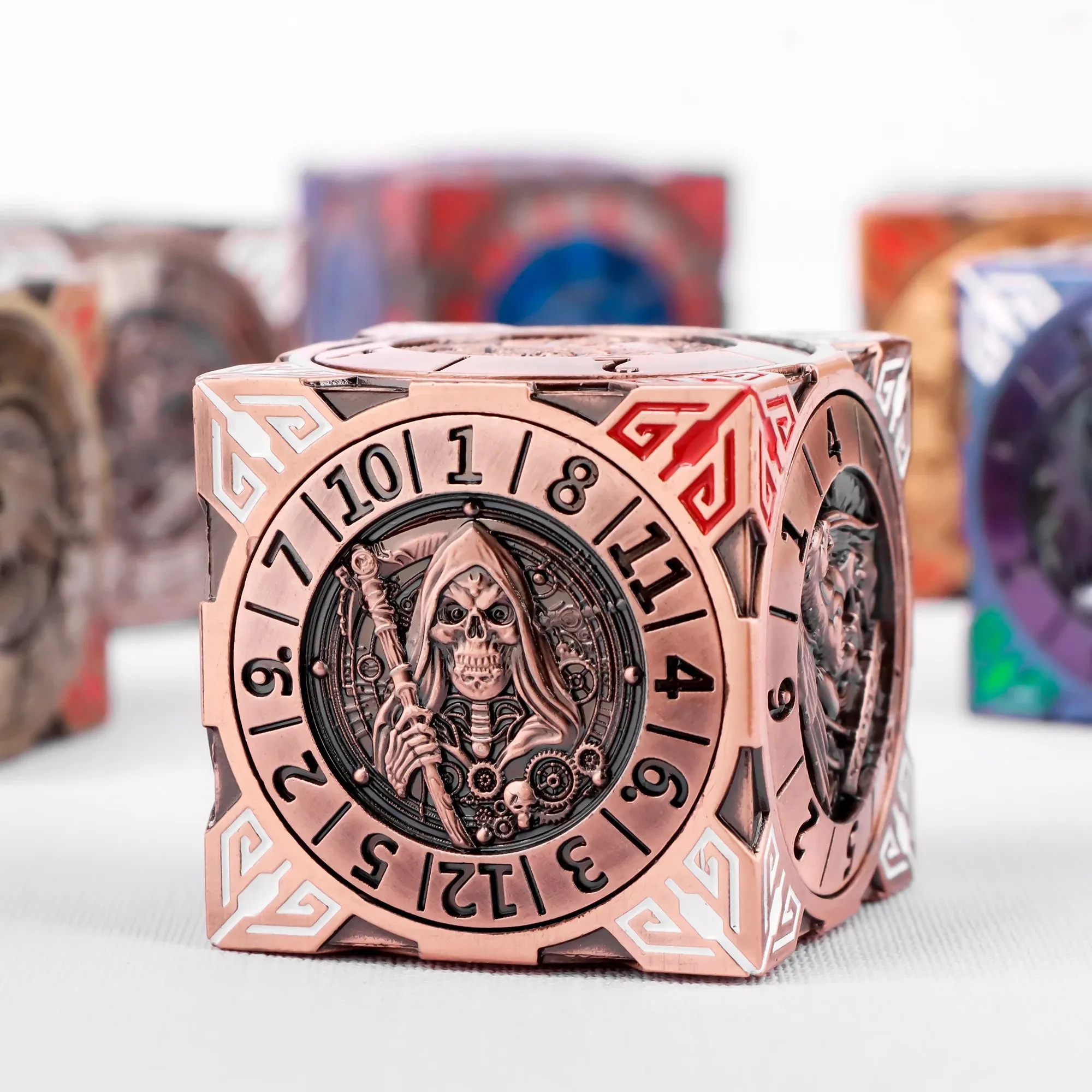 Dungeons & Student discount Big offer Six-Sided Dice Gyro for and Dragons Metal Set Gaming Fantasy