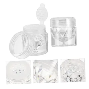 Durable for Easy Use and Storage 10Pcs Loose Powder Storage Bottles Refillable percussion local cattle enroll addition audio Makeup Containers for Eye Concealer Translucent Design with Plug 