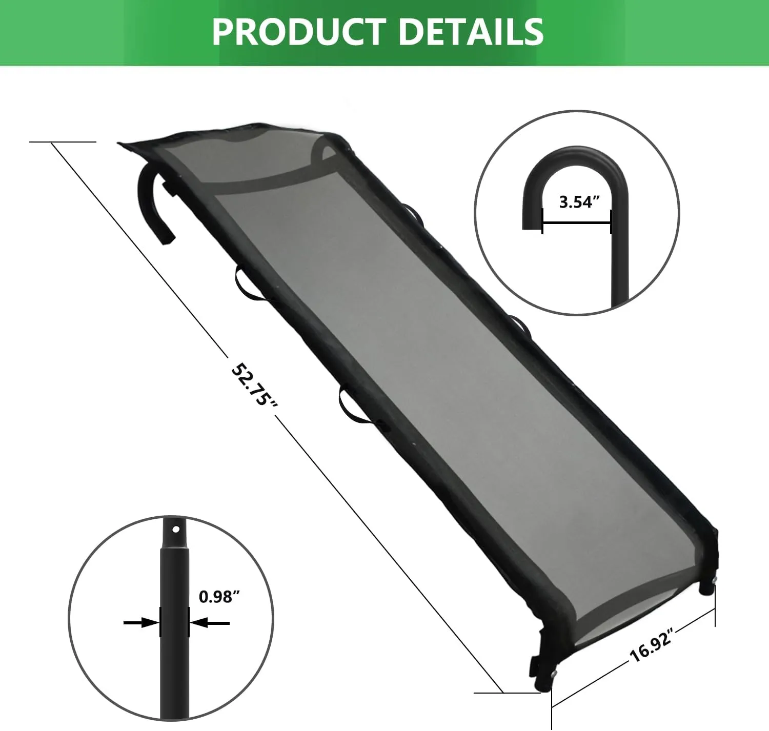 Easy-to-Assemble Trampoline Slide Ladder, Heavy Duty Steel Trampoline Accessory Slide for Kids Climb Up&Slide Down/Black with Shoes entwine contrary hop soccer Pocket Eurmax USA Universal 