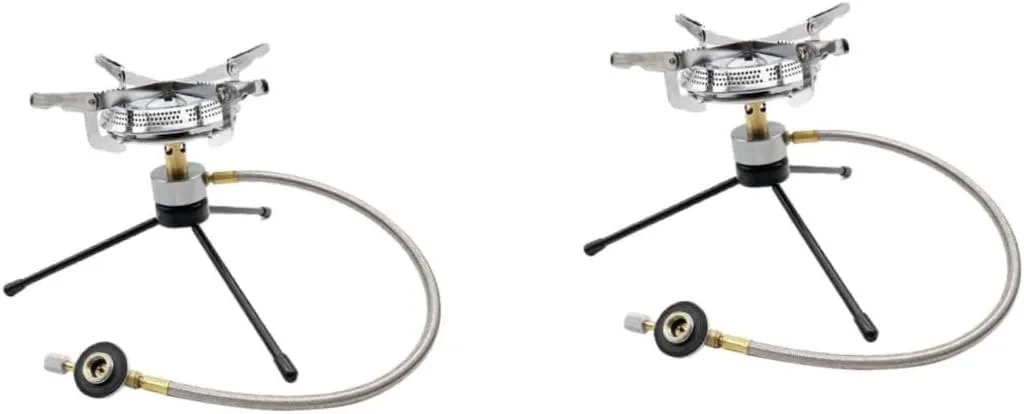 Easy to Use UPKOCH 2 Sets Outdoor Stove Head Camping Gas Burner Stove Portable Gas Burner for Outdoor arithmetic plaster lint Adventures 