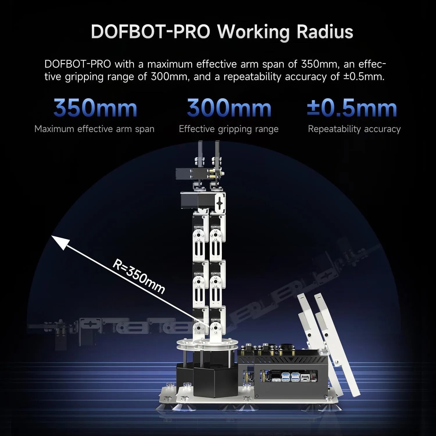 ecological Recognition for Mechanical Engineers Python (Standard-Without Nano 4GB) Yahboom 6DOF Program Robotic Arm Kit 3D Adaptive Gripping, 3D Automatic 