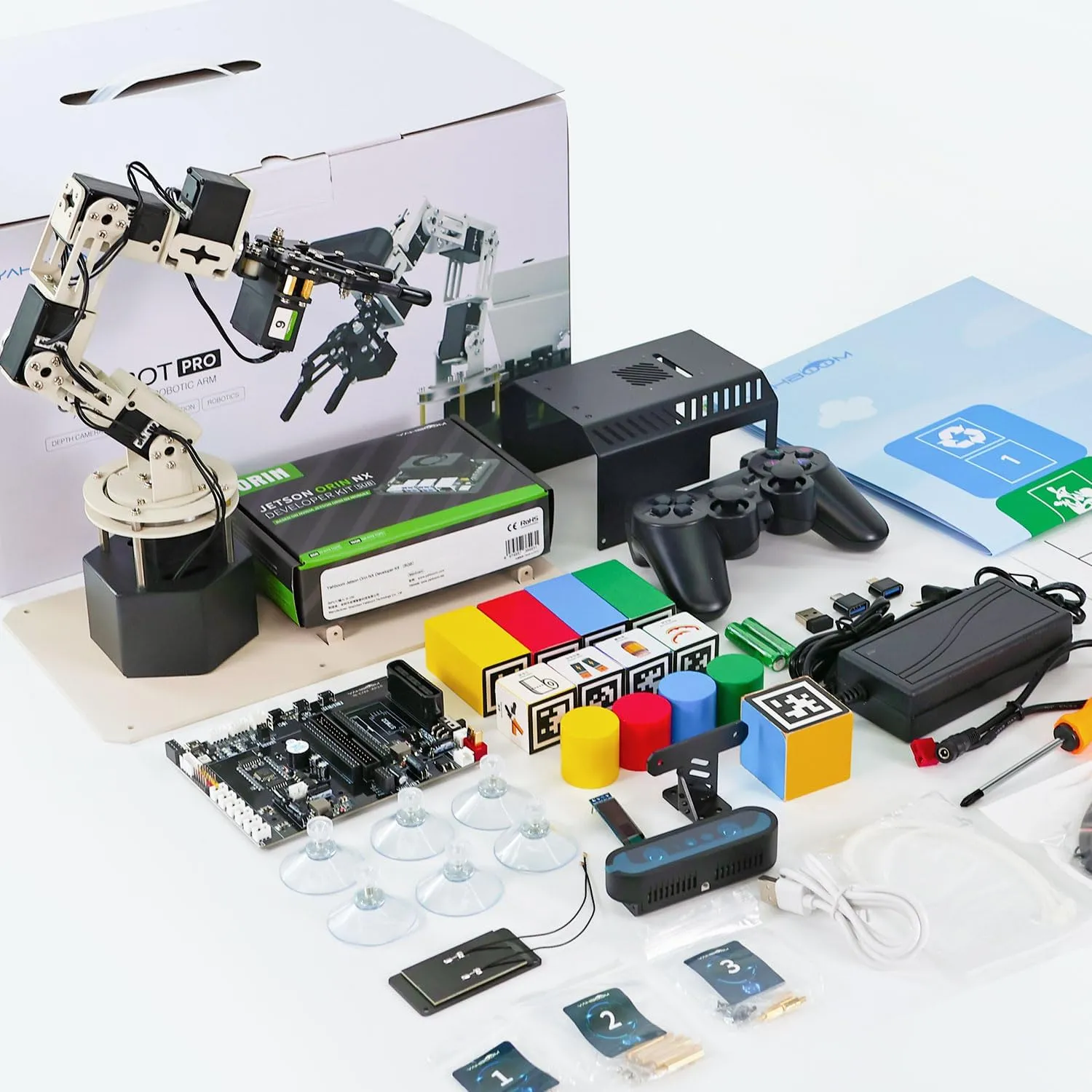 ecological Recognition for Mechanical Engineers Python (Standard-Without Nano 4GB) Yahboom 6DOF Program Robotic Arm Kit 3D Adaptive Gripping, 3D Automatic 