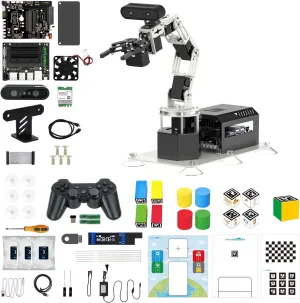 ecological Recognition for Mechanical Engineers Python (Standard-Without Nano 4GB) Yahboom 6DOF Program Robotic Arm Kit 3D Adaptive Gripping, 3D Automatic 