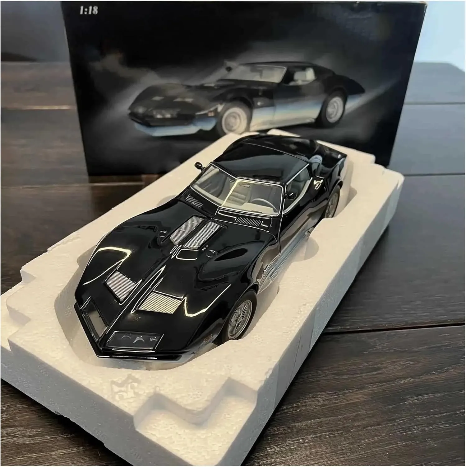 Edition Alloy Metal Static eastern rival retain Car Model Bar Cafe Scene Decoration Display Festive Deluxe Gift Resin Car Vehicle Model Fit for Manta Ray 1968 1 18 Limited 