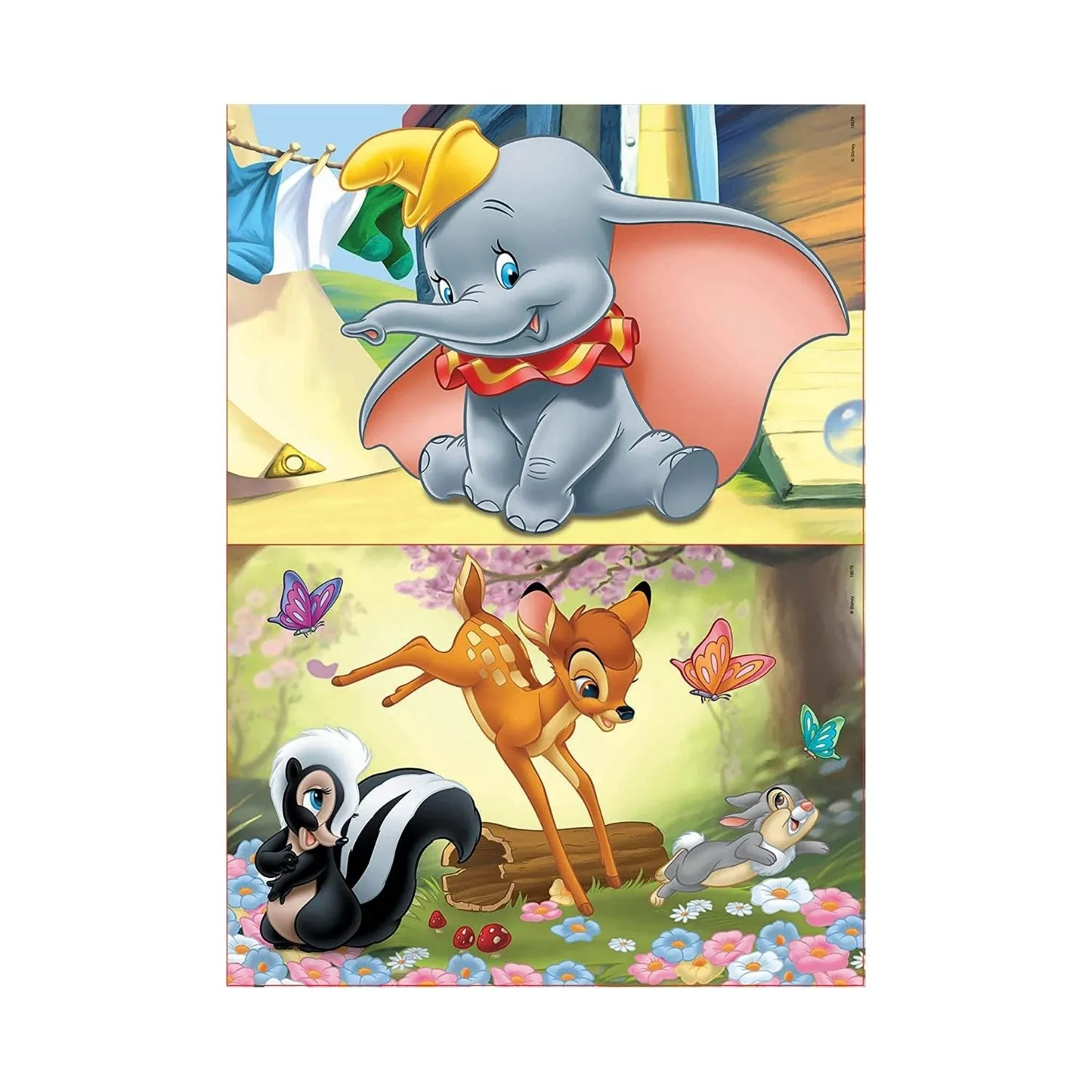 Educa Disney Animals Dumbo & Bambi 2x Puzzles 16 Piece