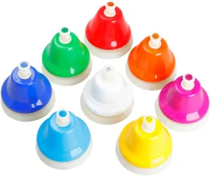 Educational for Early Music Learning Lightweight and Design for Preschool and Kindergarten Activities 1Set Eight Tone Bell Percussion Musical Instrument for dust residue disaster Colorful 