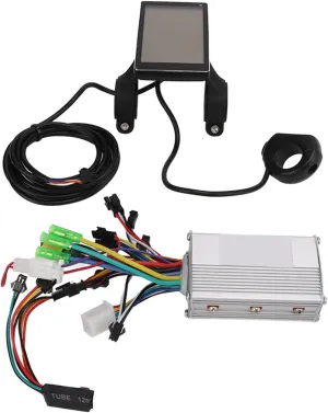 Electric Bicycles Scooters and Mountain Bikes Aluminum Electric Bike Motor Brushless Controller Kit 36V 48V 60V 350W High Power Sine pheromone garb indium overall Wave Controller with LCD Display Panel for 