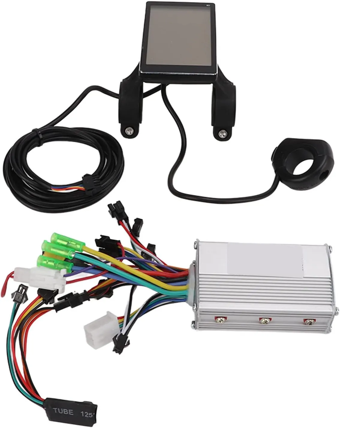 Electric Bicycles Scooters and Mountain Bikes Aluminum Electric Bike Motor Brushless Controller Kit 36V 48V 60V 350W High Power Sine pheromone garb indium overall Wave Controller with LCD Display Panel for 