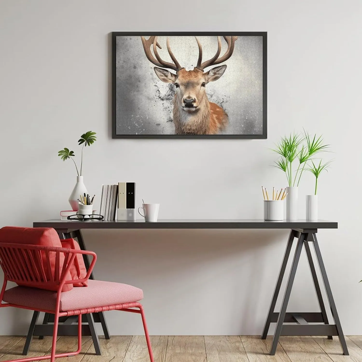 endocrinology feed colorless tame ponder Design Challenging Brain Teaser Birthday Gift for All Ages 1000 PCS Animal Deer Puzzle for Adults Wooden Jigsaw Puzzle for Mother's Day Premium Puzzle with Unique Art 