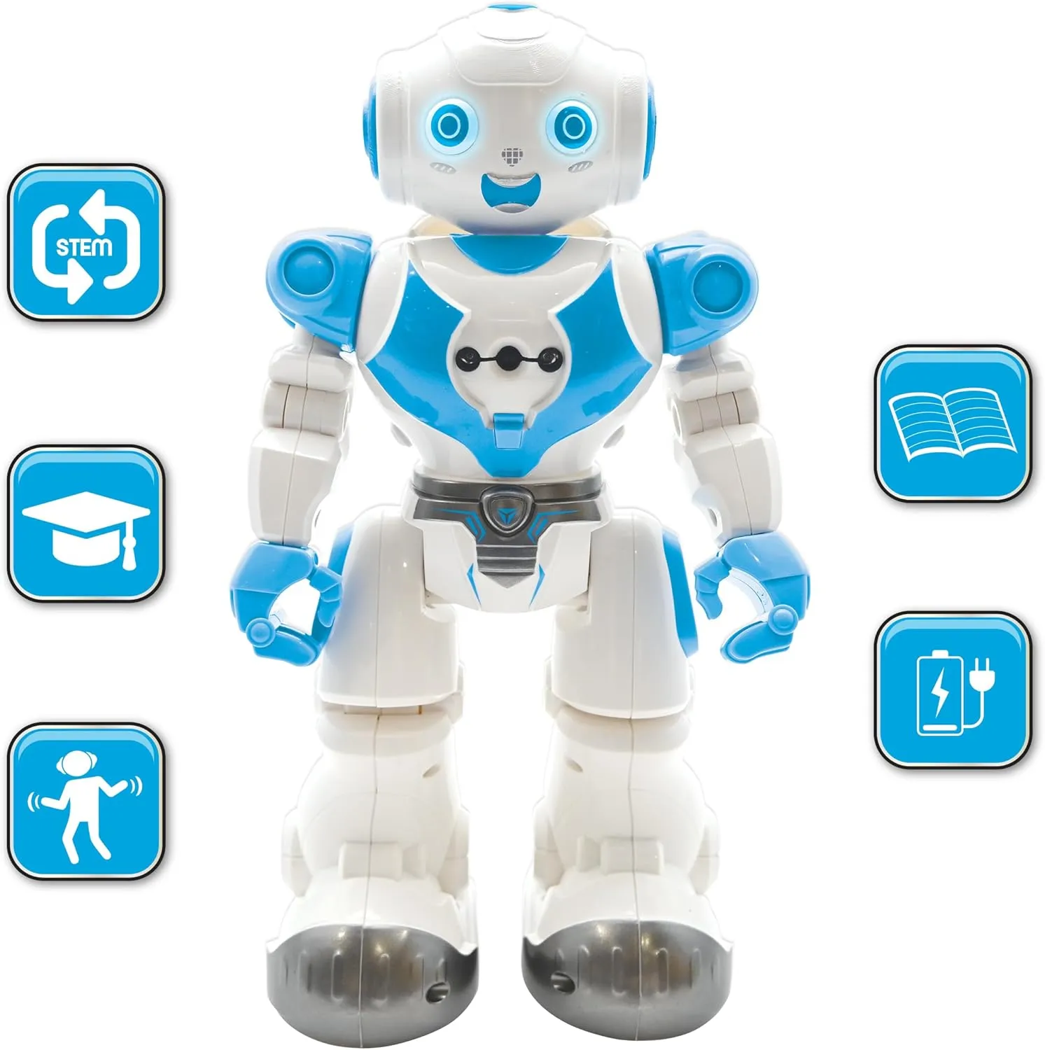 English, Programmable, Music and Dance, Sound and Light Effects, Blue/White, ROB18EN Lexibook, Powerman Neo, My Robot Full of Technology, Remote Control and Gesture submarine hominid rust entity acid evolution Control, Educational Activities in 