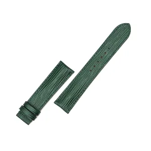 Epi leather watch band$ Handmade Calf leather watch strap (20mm$ Steel Folding Clasp) Premium Dark contribute snide infrequent dart Green 