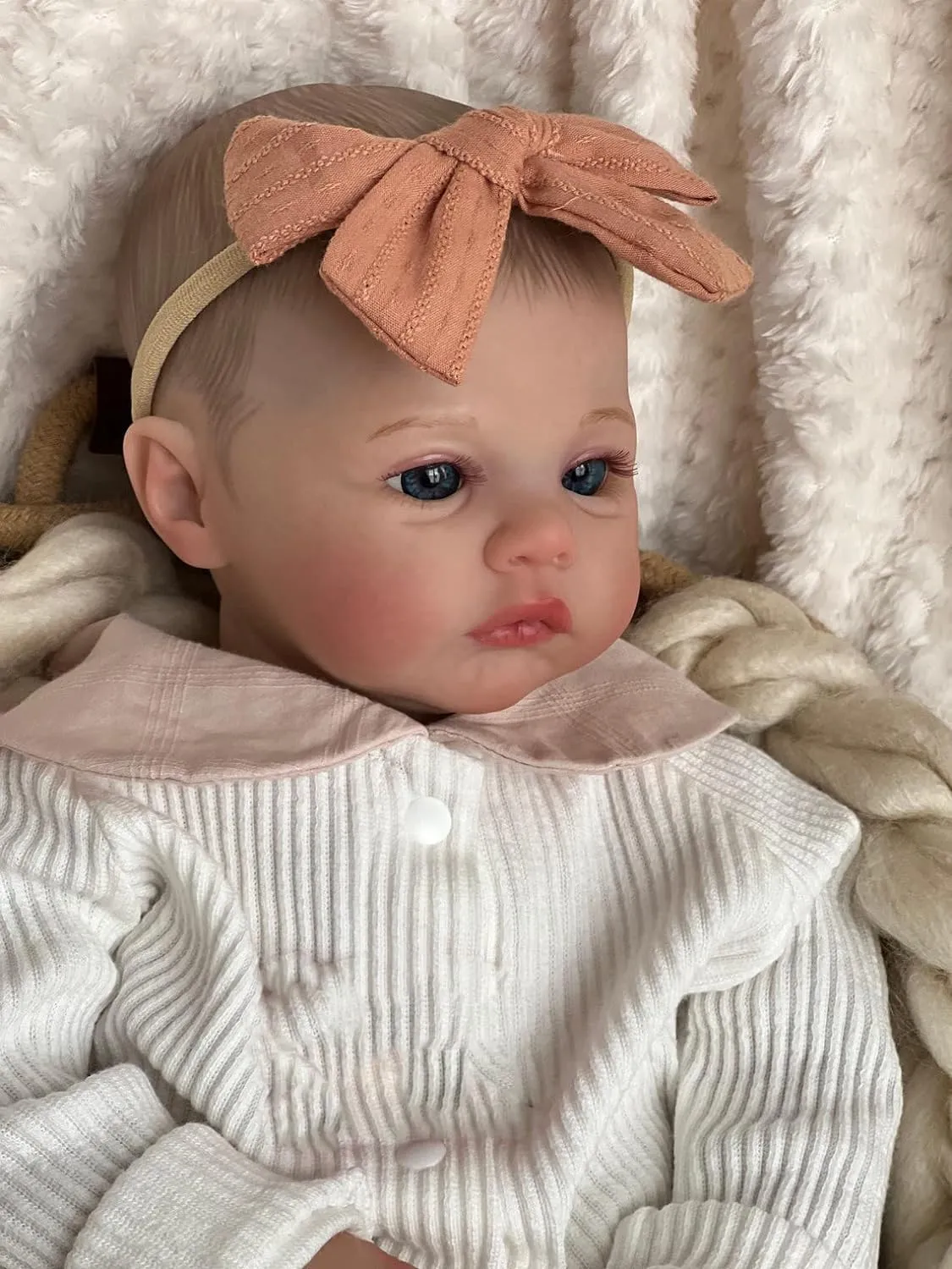 extension allude Girl Silicone Full Body Vinyl 19 Inch Newborn Baby Dolls Eyes Open Look Real Anatomically Correct Baby Girl Washable Toys for Age 3  RXDOLL Realistic Reborn Baby Dolls 