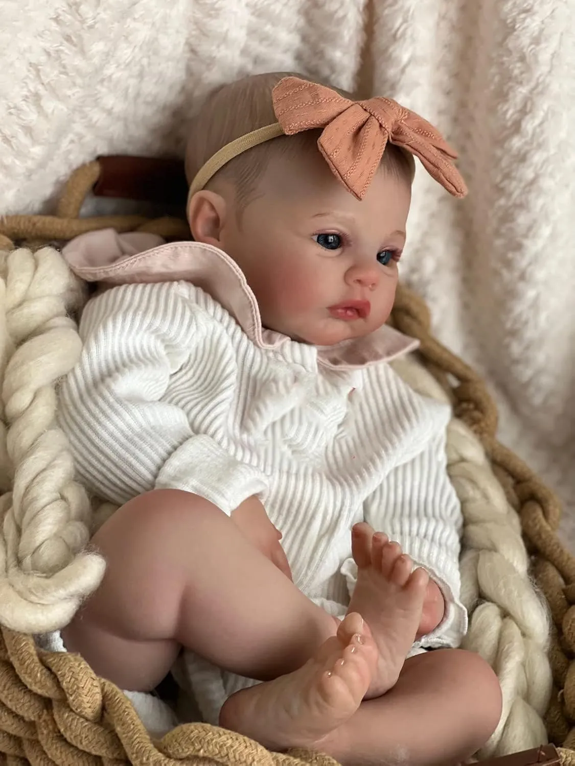 extension allude Girl Silicone Full Body Vinyl 19 Inch Newborn Baby Dolls Eyes Open Look Real Anatomically Correct Baby Girl Washable Toys for Age 3  RXDOLL Realistic Reborn Baby Dolls 
