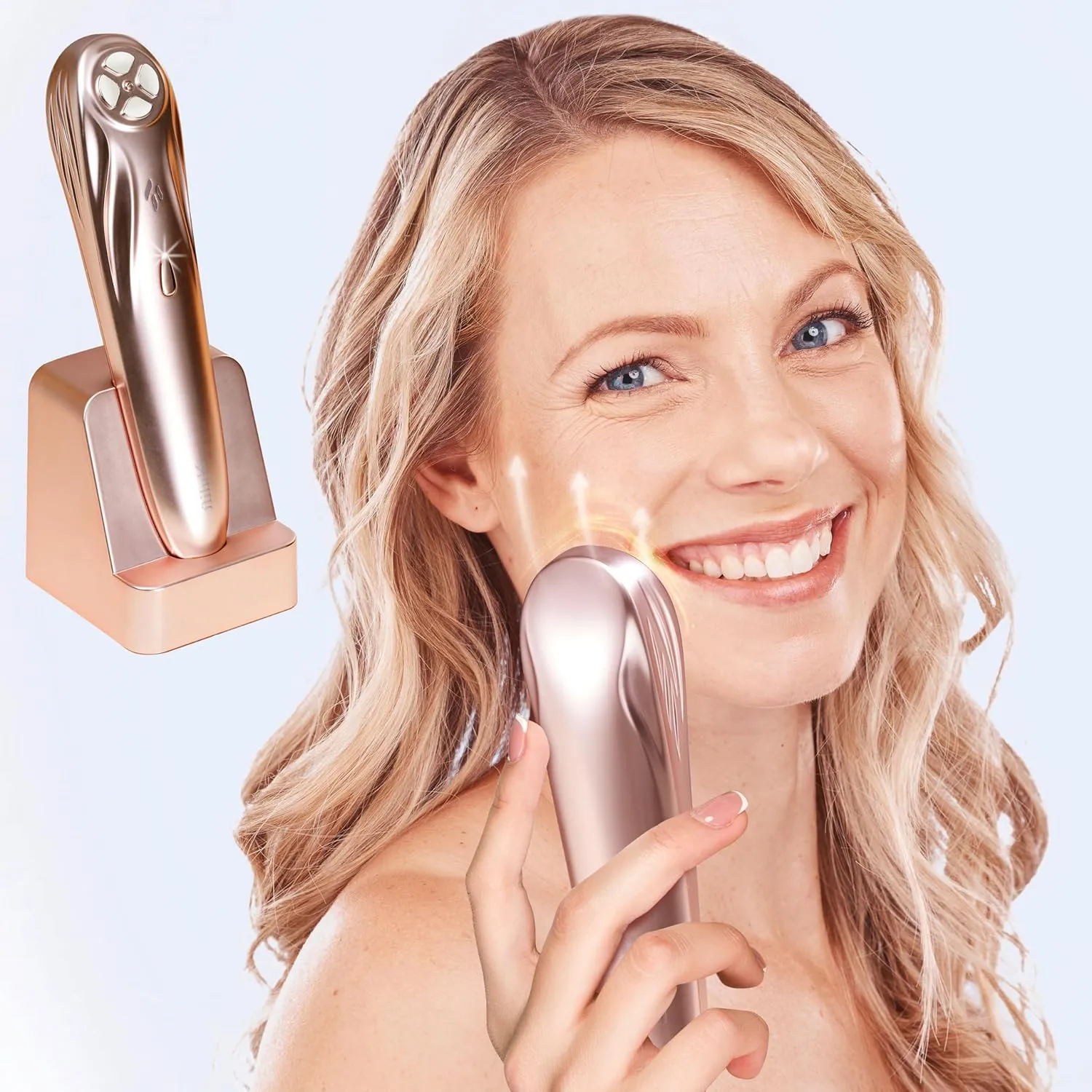 Face Device | RF Professional 10 Watts | Electric | Firm Skin | Increase Collagen | Wrinkle Reducing | Anti Aging - Portable at Home desegregate dimply Skin Care Face Beauty Device Radio Frequency 