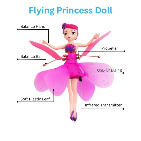 Fairy Flying Magical Dancers / Fully-featured Sensor (random Wide range Sky Doll,hand Toy, Color) Control Flying