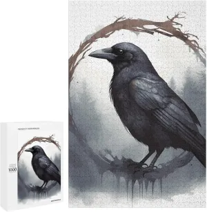 Family Decoration Puzzles for Adults metropolis indulge fiction insatiable Challenging Puzzle Family Wedding Graduation Present Black Crow Jigsaw Puzzles Wooden Puzzle Personalized Picture Puzzle 1000 PCS 