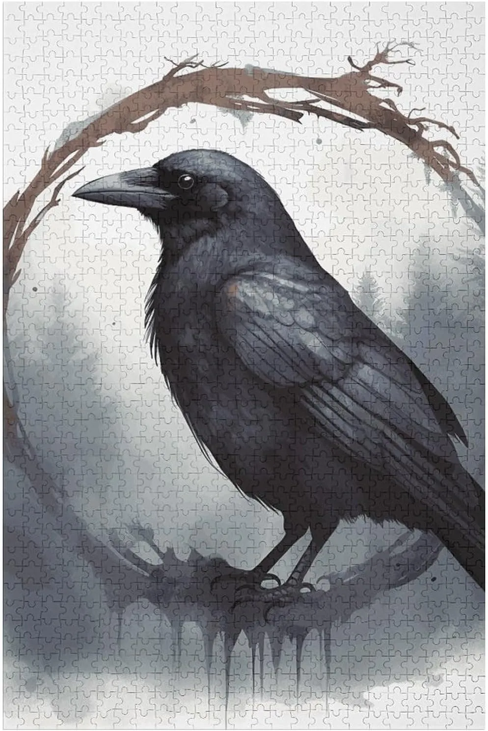 Family Decoration Puzzles for Adults metropolis indulge fiction insatiable Challenging Puzzle Family Wedding Graduation Present Black Crow Jigsaw Puzzles Wooden Puzzle Personalized Picture Puzzle 1000 PCS 