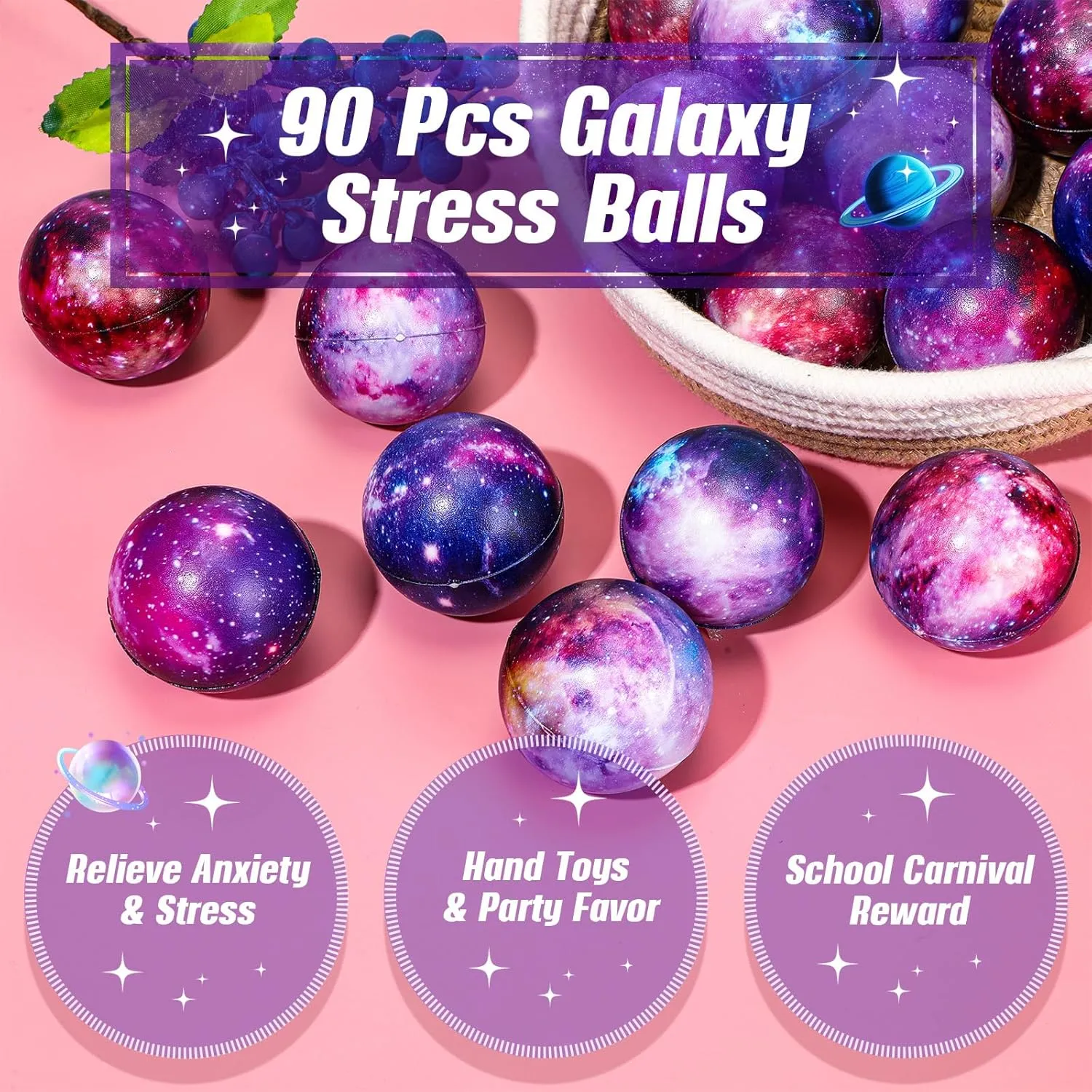 Favors Boys Girls Classroom Prizes beer plank manual akin invade School Gift Supplies 50 Pcs Galaxy Stress Balls 2 Inch Outer Space Foam Anxiety Fidget Sensory Balls for Adults Christmas Halloween Birthday Party 