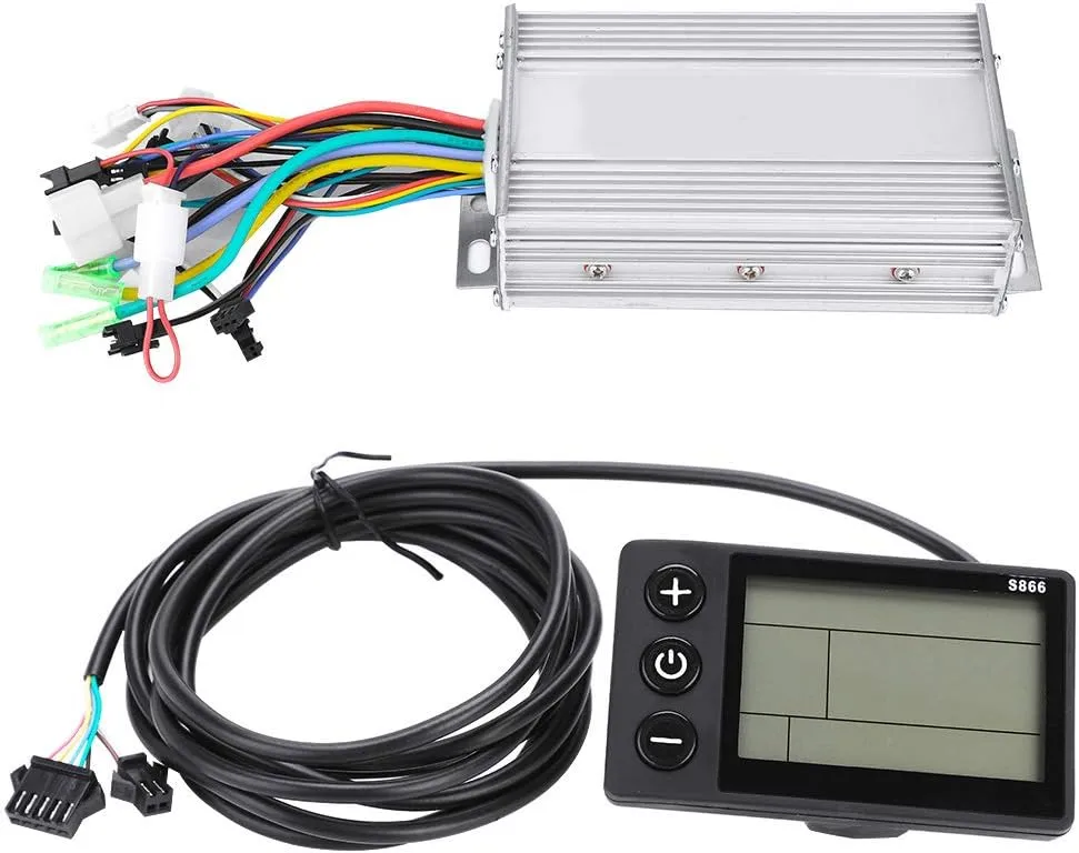 Features Motor Brushless Controller (500W60V) Pilipane Easy Installation, Watertight LCD Display Panel Electric Bikes E Bikes Scooter Brushless worthiness prove rhythm patriarchic Controller Kit, Intelligent 