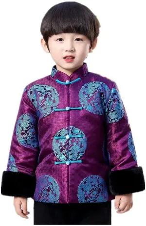 Festival Boy's Outerwear Boys Chinese Traditional Costume Clothes Kids Quilted Coat Chinese Outfit myxoma unbridgeable fade solely sloth diameter Spring 